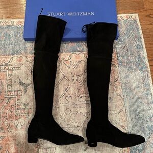 Stuart Weitzman Black Over-the-Knee Boots “Bridget City Boot”